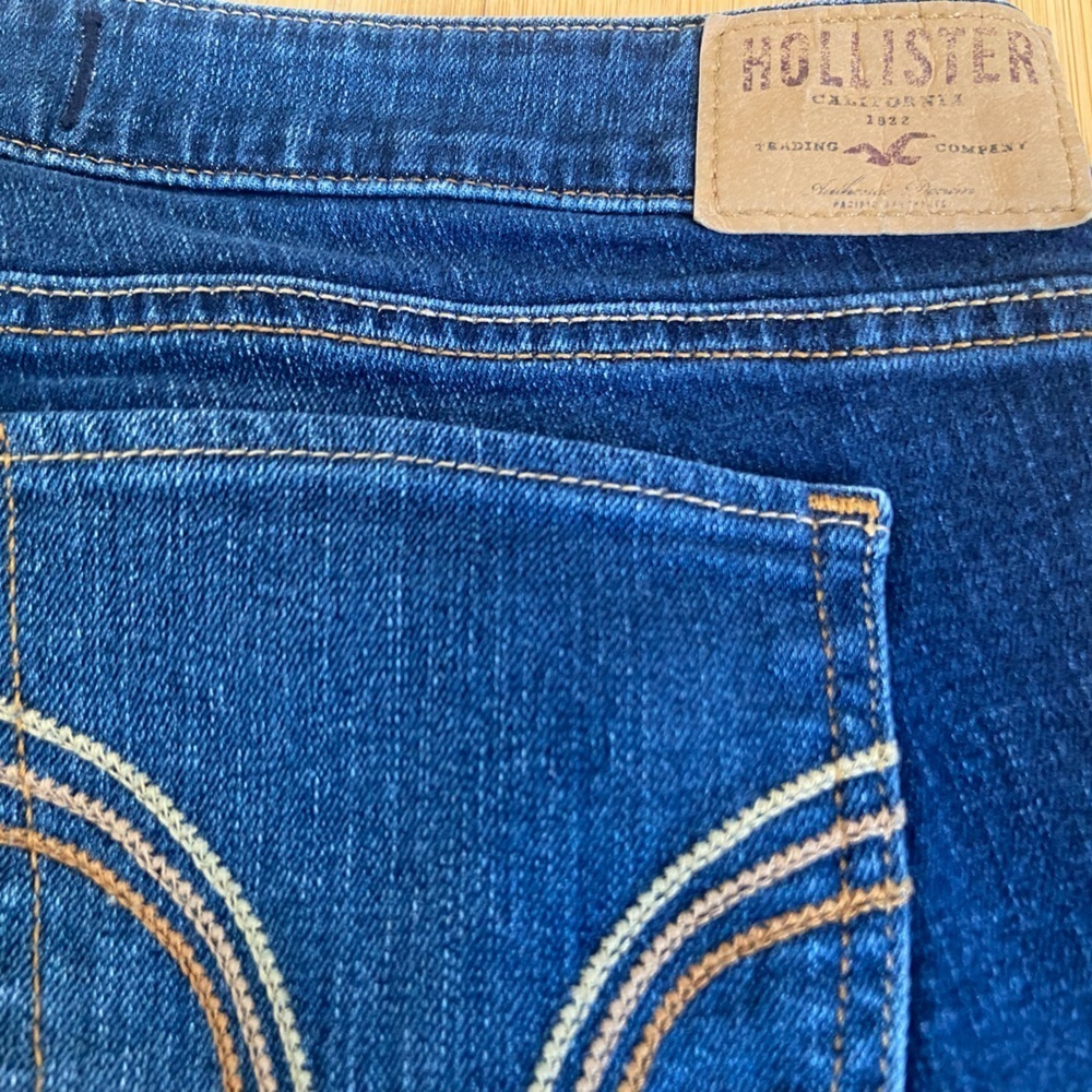 Vintage Y2K Hollister Low-Rise Flare Jeans Dark Wash W29 L33 - Picture 5 of 9